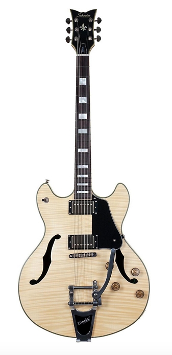 Schecter Guitar Research Corsair Custom Semi-Hollowbody Electric Guitar with Bigsby