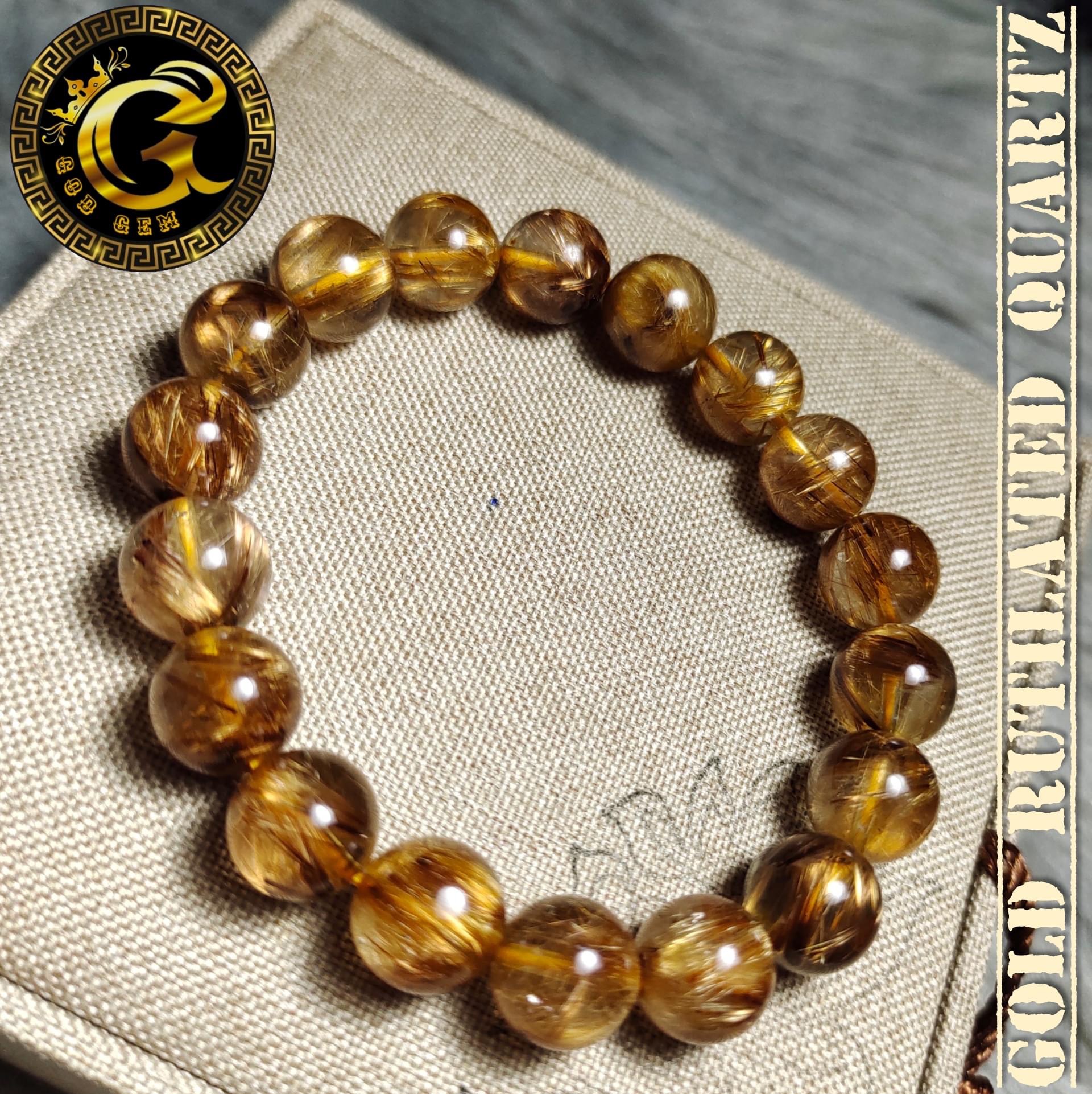 ข้อมือหิน ไหมทองกาแฟ ไหมนางพญาเสือโคร่ง