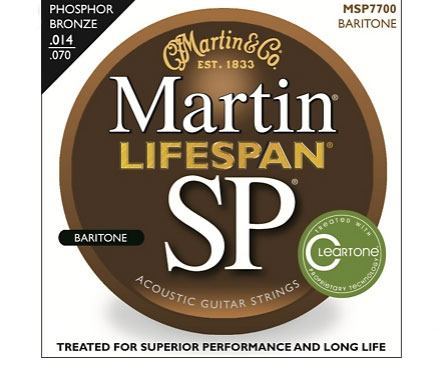 Martin SP 7700 Phosphor Bronze Lifespan Coated Baritone Acoustic Guitar Strings