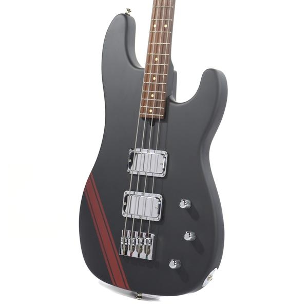 Mike Lull JAXPT4 Jeff Ament 4 String Satin Black w/Red Racing Strip No.2852