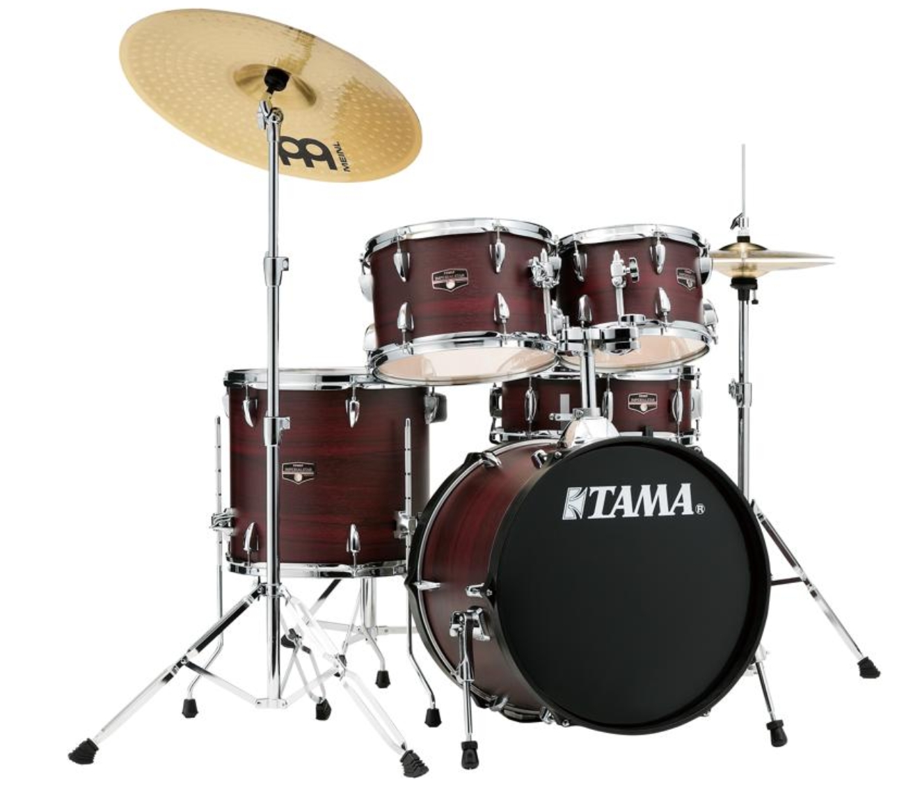 Tama Imperialstar IE58C 5-piece Complete Drum Set with Snare Drum and Meinl Cymbals