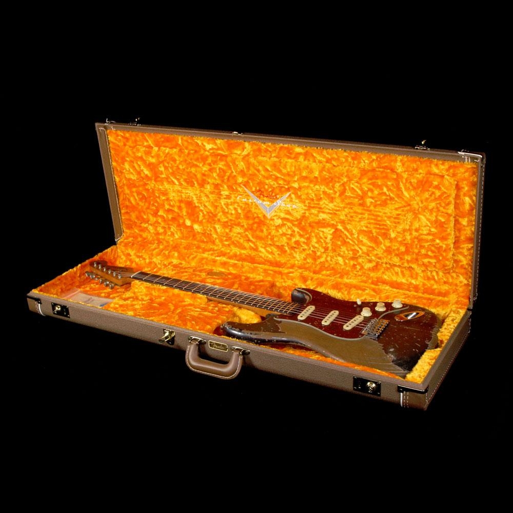 Fender Custom Shop Masterbuilt Jason Smith Music Zoo Ultimate Relic 1960 Stratocaster Guitar - Charcoal Frost Metallic