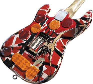 EVH Eddie Van Halen Frankenstein Replica Electric Guitar(Black/White/Red)