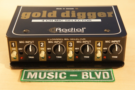 Radial Gold Digger 4-Channel Mic Selector