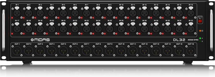 Midas DL32 32-input / 16-output Stage Box