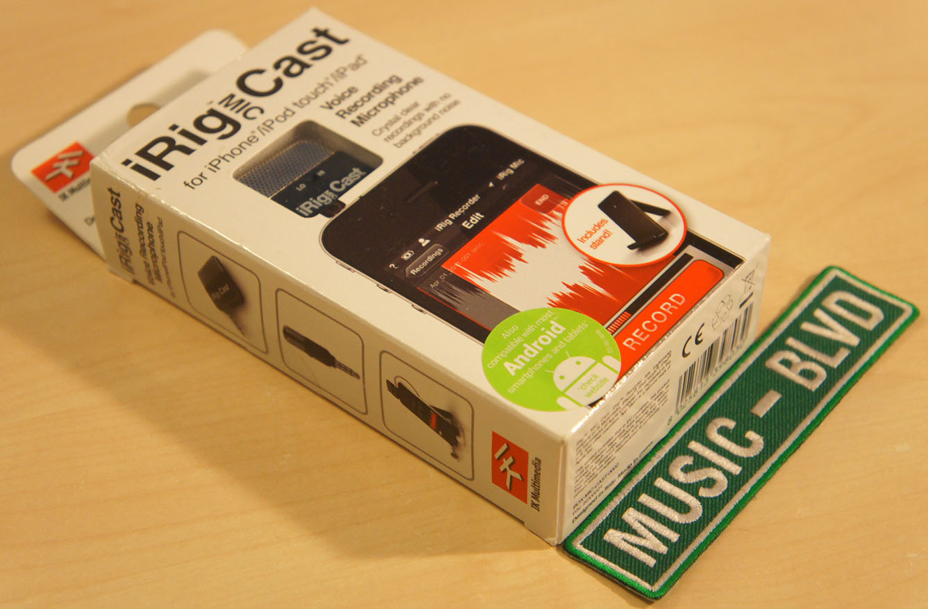 IK Multimedia iRig MIC Cast Voice Recording Mic For iPhone/iPod Touch/iPad