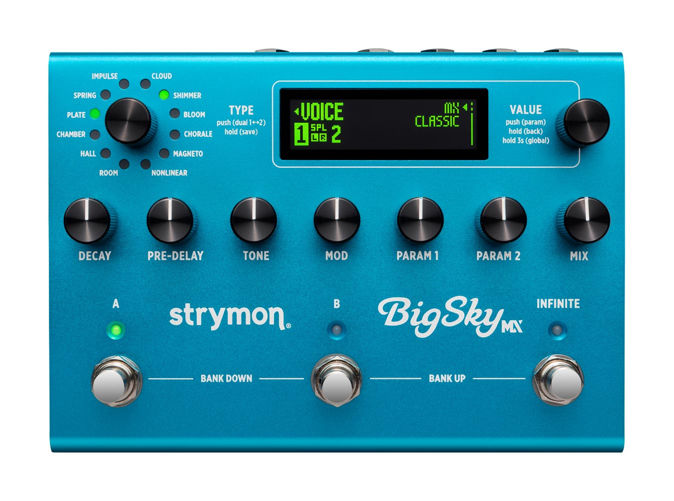 Strymon BigSky MX Reverb Workstation Pedal