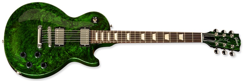 Gibson Anniversary Flood Les Paul Studio Electric Guitar with Case - Green Swirl