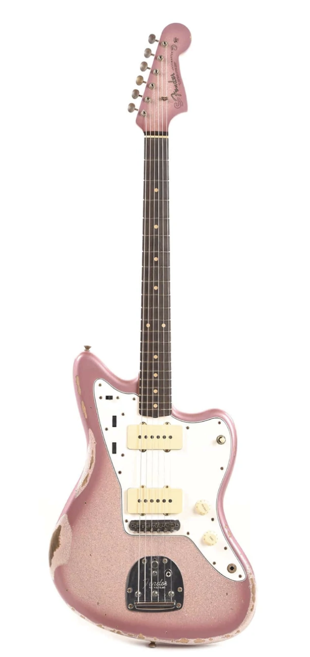 Fender Custom Shop 1962 Jazzmaster "Chicago Special" Relic Super Faded Shell Pink/Burgundy Mist Sparkle Burst