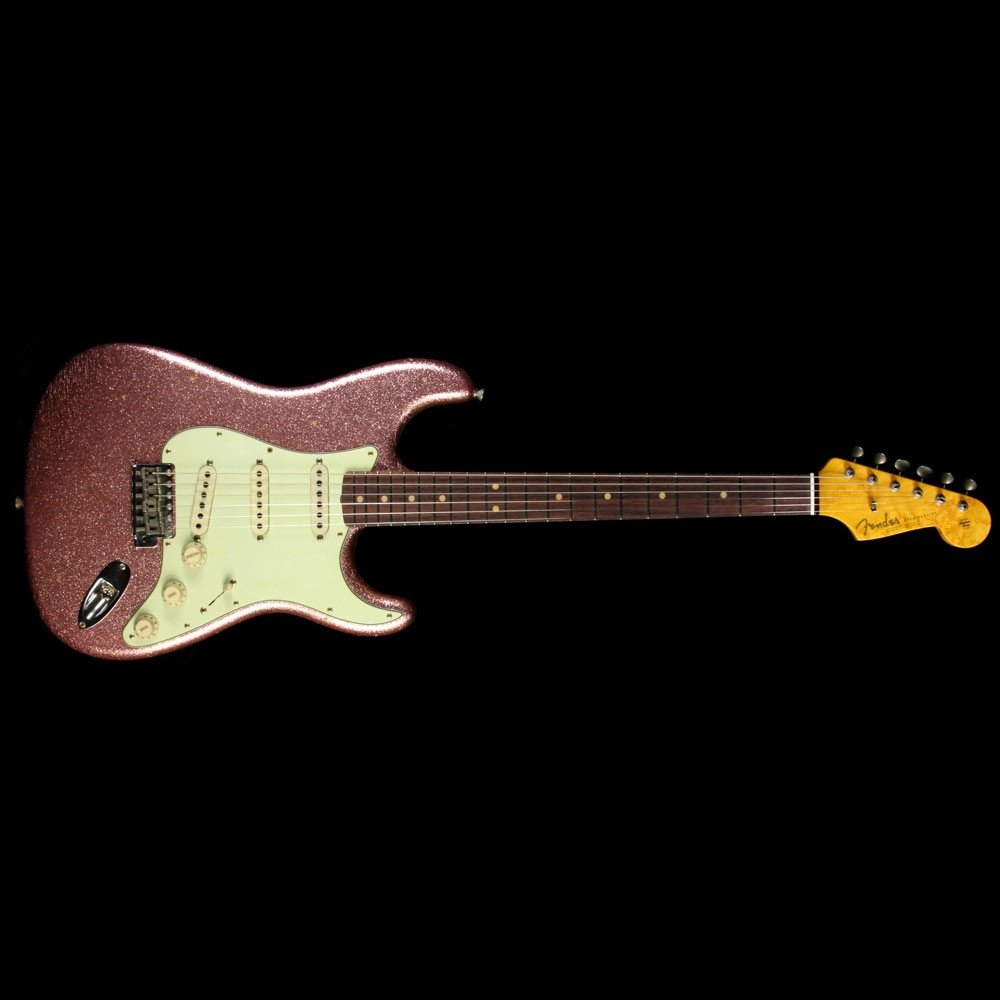 Fender Custom Shop 63 Stratocaster Journeyman Relic Electric Guitar - Champagne Sparkle