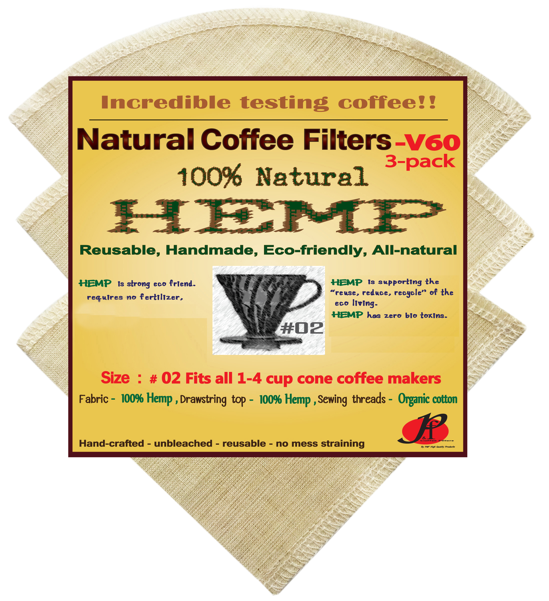 ที่กรองกาแฟดริป Hario V60 02 แพ็ก 3 ชิ้น
