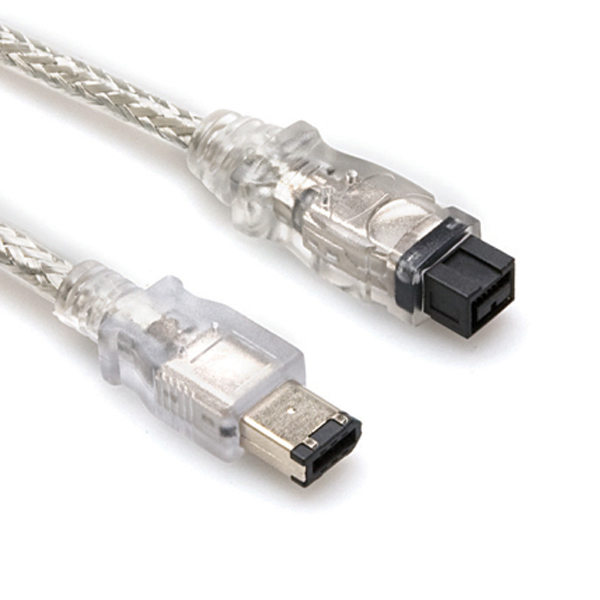 Hosa FireWire 800 Cable, 6-pin to 9-pin, 6 ft (FIW-96-106)