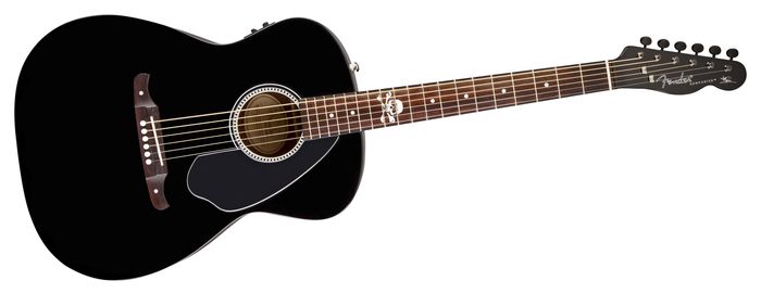 Fender Avril Lavigne Newporter Acoustic-Electric Guitar Black