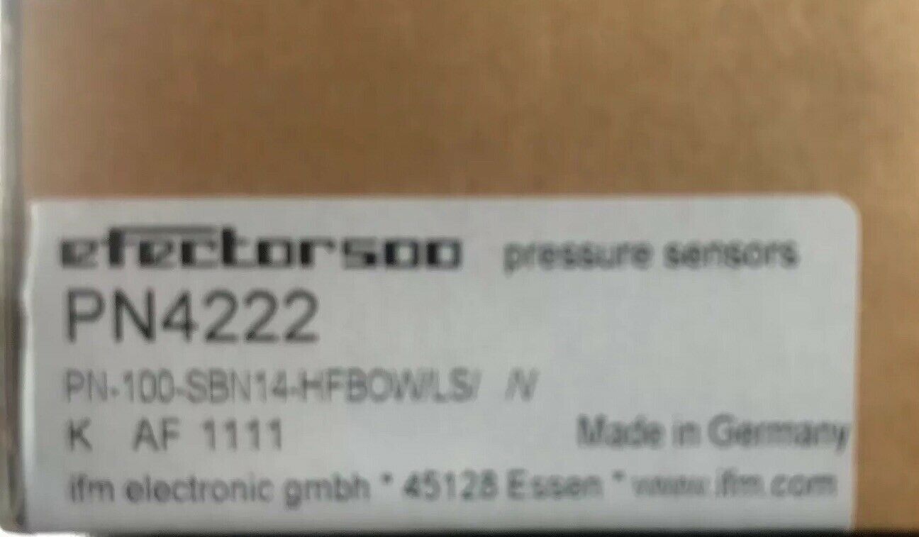 PN4222 IFM Efector Digital Pressure sensor New In Original Box