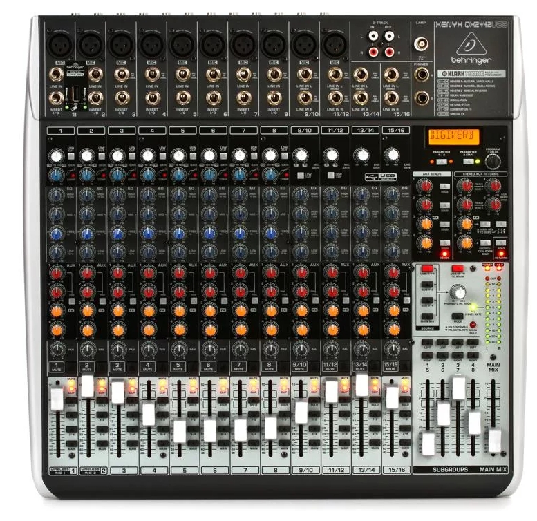 Behringer Xenyx QX2442USB Mixer with USB and Effects