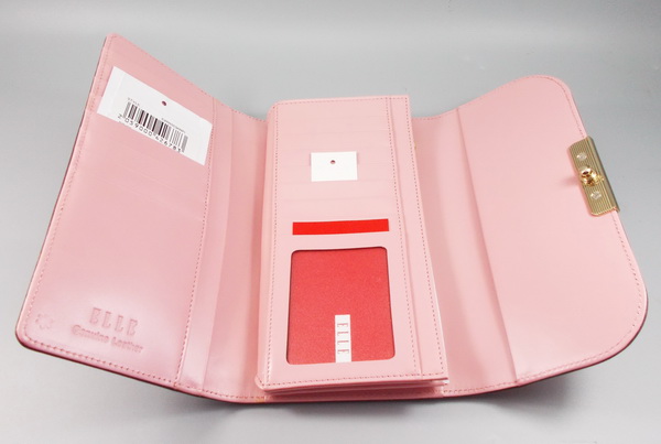 กระเป๋าสตางค์ ELLE ม่วง-ชมพู ใหม่ แท้