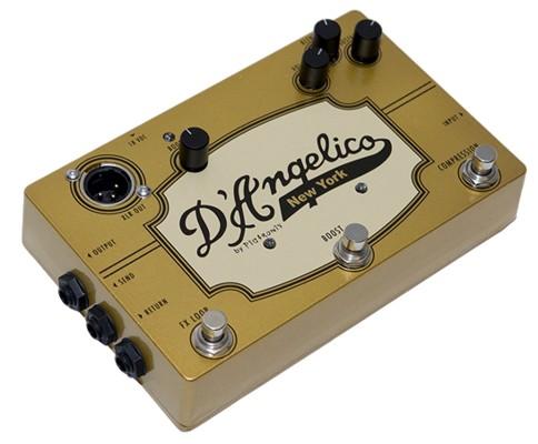 D Angelico Compressor + Booster + FX Loop & DI Guitar Effects Pedal