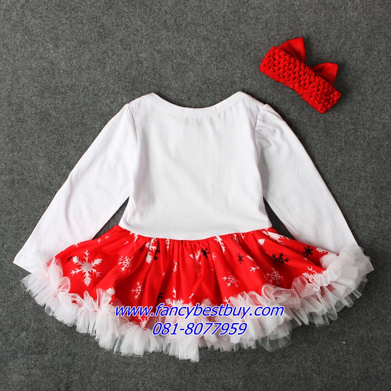 ชุดคริสมาสเด็กเล็กและเด็กทารก "My first christmas" สำหรับ เทศกาลวันคริสมาส มีขนาด 80