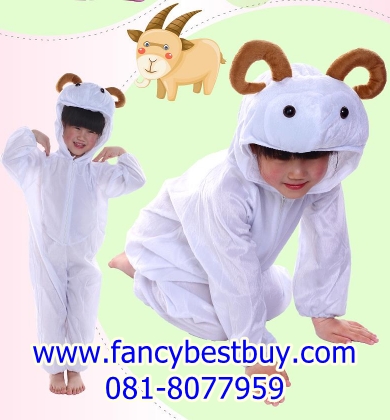 ชุดแฟนซีแกะ Sheep ชุดแฟนซีสัตว์เด็กหรือชุดมาสคอต สำหรับการแสดง ใช้ได้ทั้งเด็กชายหญิง มี ขนาด M, L