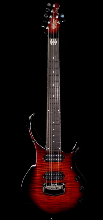 ERNIE BALL MUSIC MAN MAJESTY 7-STRING WIITH PIEZO EBONY FINGERBOARD TIGER EYE