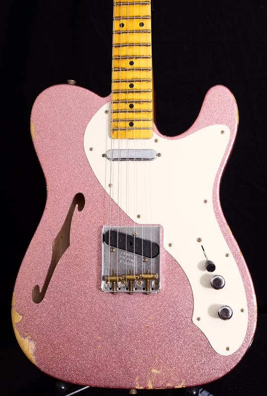 Fender Custom Shop 50s Relic Thinline Telecaster - Champagne Sparkle