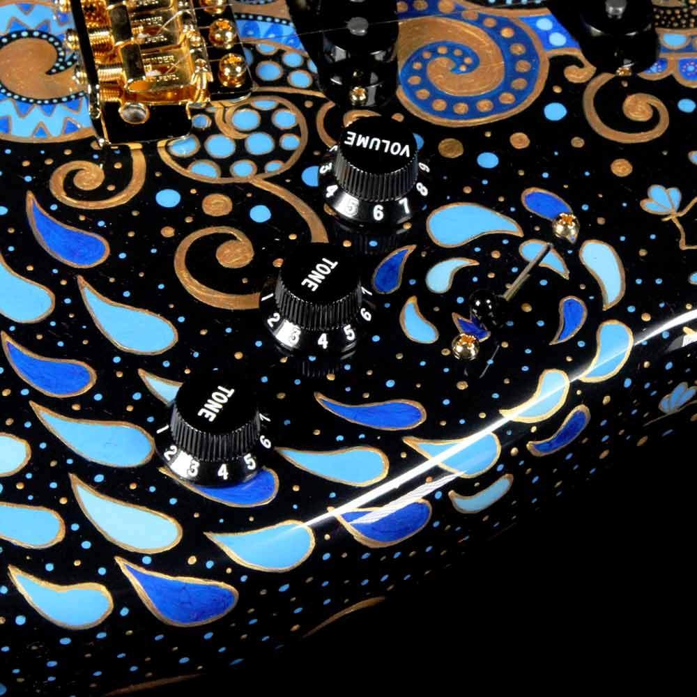 Fender Custom Shop Delta Blue Stratocaster Masterbuilt Greg Fessler with Sarah Gallenberger Artwork