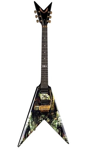 Dean Karl Sanders V with Floyd Electric Guitar Gates of Sethu Graphic