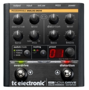 TC Electronic NDR1 Nova Drive Overdrive and Distortion Pedal