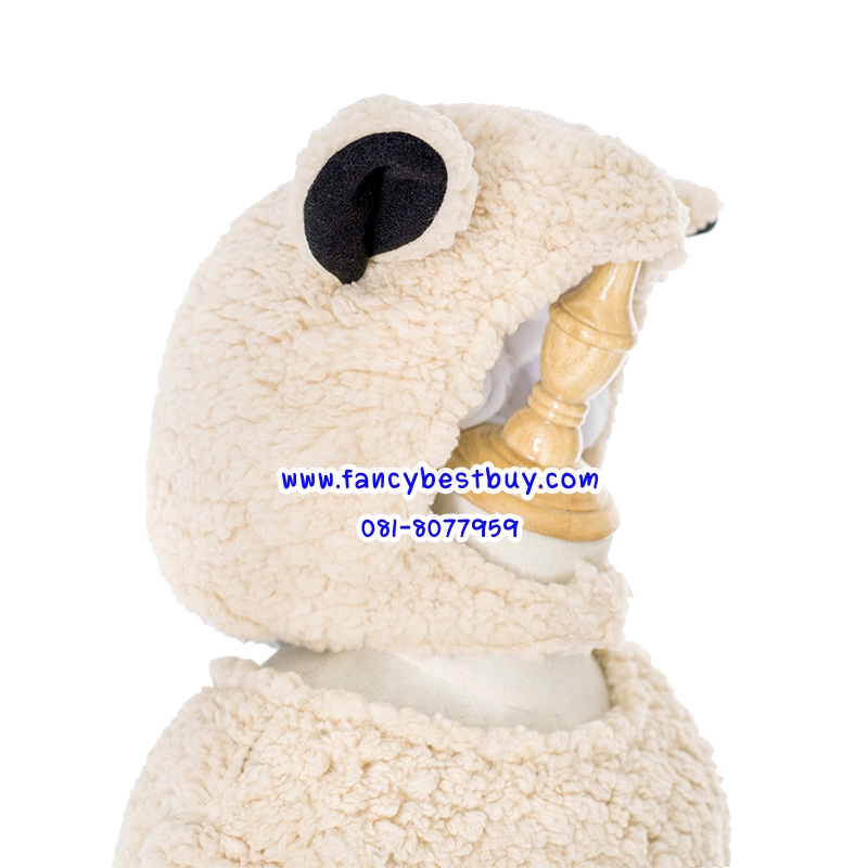 ชุดแกะ ชุดแฟนซีสัตว์แกะ Sheep สำหรับการแสดง ใช้ได้ทั้งเด็กชายหญิง S 105-115, M 115-125