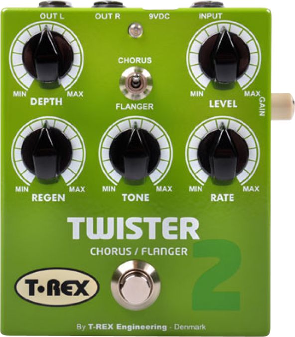 T-Rex Engineering Twister 2 Stereo Chorus and Flanger Guitar Effects Pedal