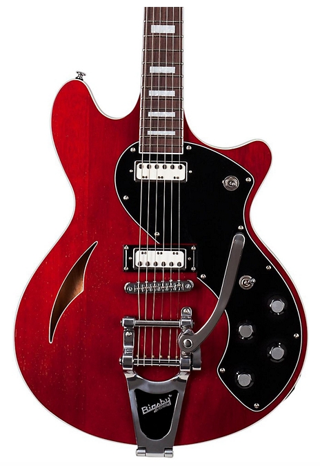 Schecter Guitar Research TSH-1B Semi-Hollow Body Electric Guitar