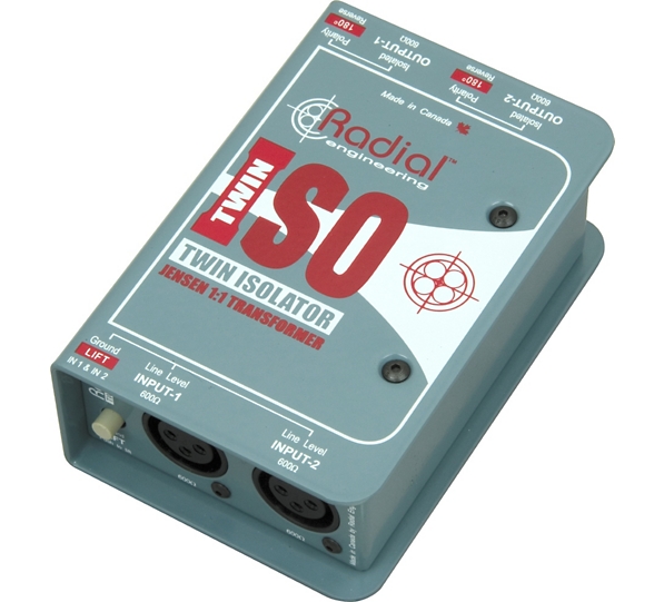 Radial Engineering TWIN ISO Passive Line-Level Isolator