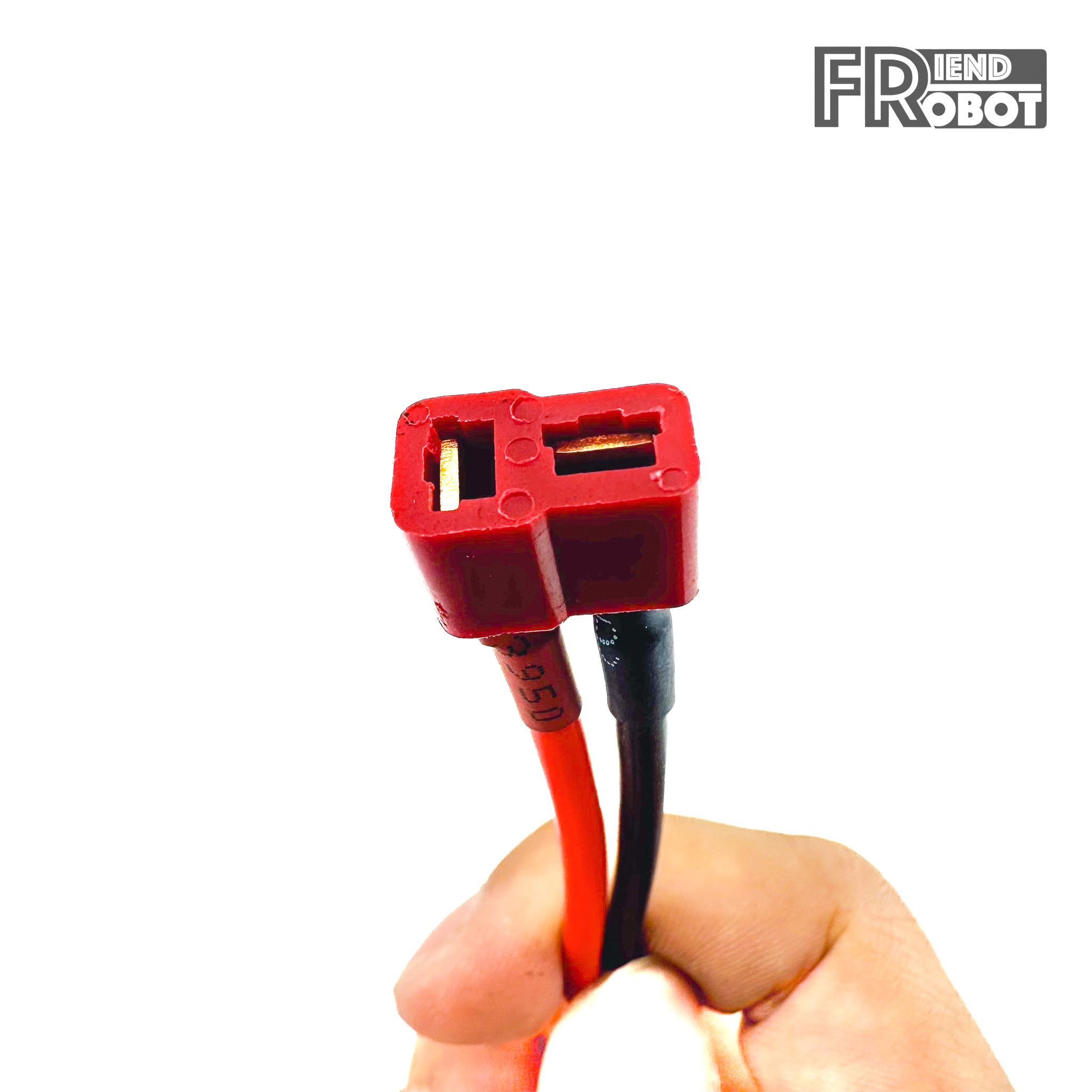 สายไฟต่อแบตเตอรี่ ปลั้กดีนตัวเมีย (T-Plug) ยาว 10 cm สายไฟขนาด 14AWG