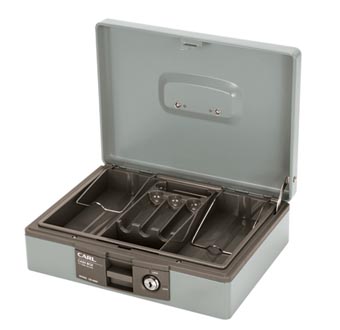 ตู้เซฟ กุญแจ/รหัสตายตัว เทา คาร์ล Carl CB-8400