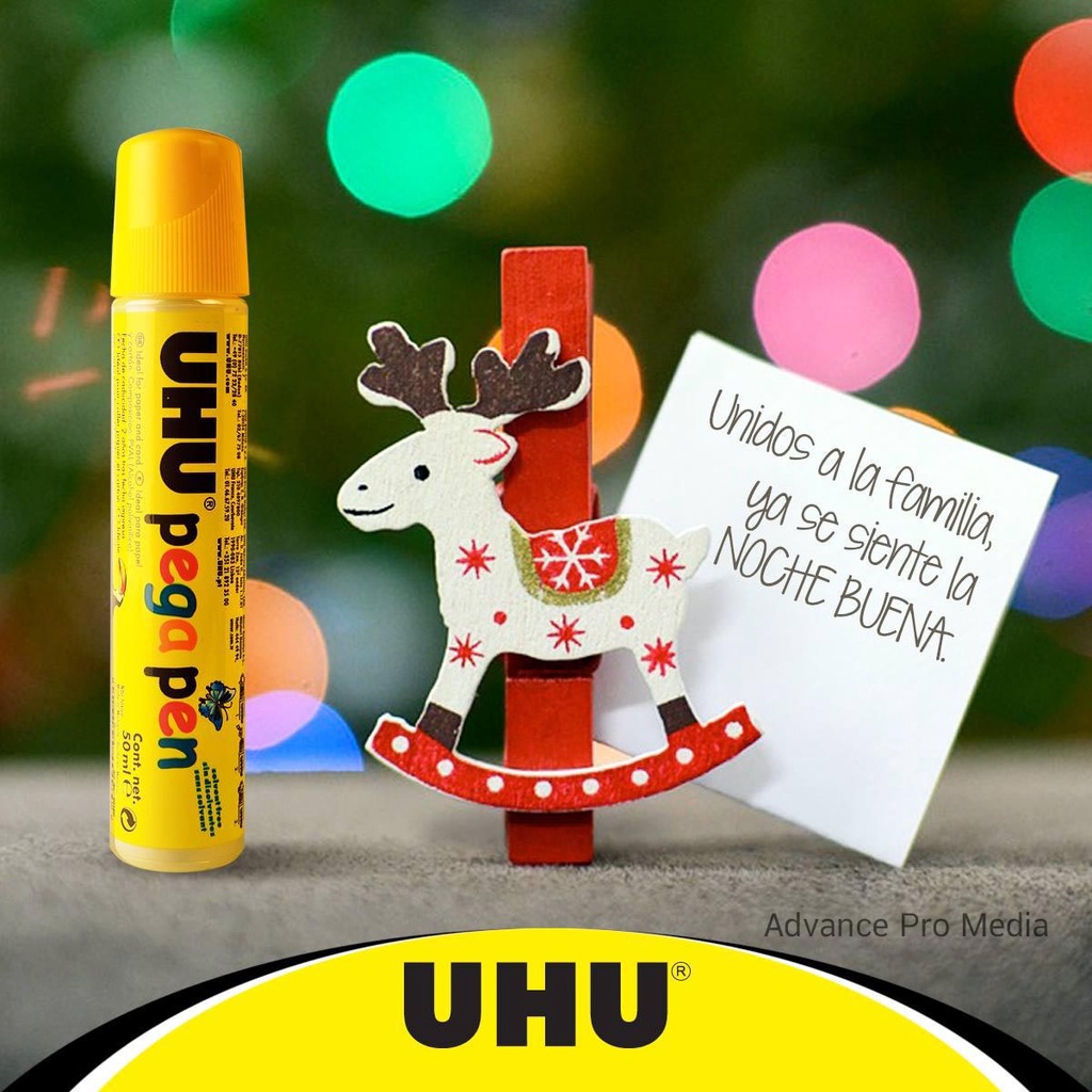 UHU Glue Pen กาวน้ำ เนื้อกาวใส ขนาด 50 ml. รหัส 101073585 (จำนวน 1 หลอด)