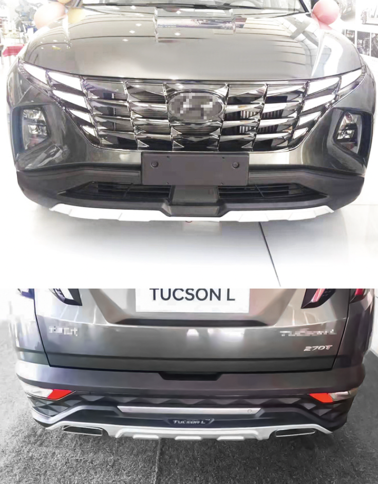 Hyundai CRETA ฮุนได เครต้า สเกิร์ตชุดแต่งรอบคัน ลิ้นหน้า ลิ้นหลังและสเกิร์ตข้าง พลาสติก ABS