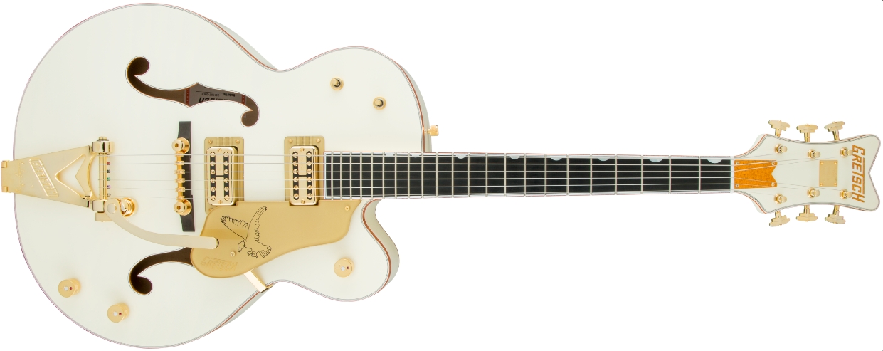 Gretsch G6136T - 59 VINTAGE SELECT EDITION 59 FALCON HOLLOW BODY WITH BIGSBY , TV JONES , VINTAGE WHITE , LACQUER