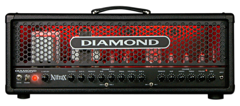 Diamond Amplification Nitrox USA Custom Series 100W Modern Tube Guitar Amp Head Black