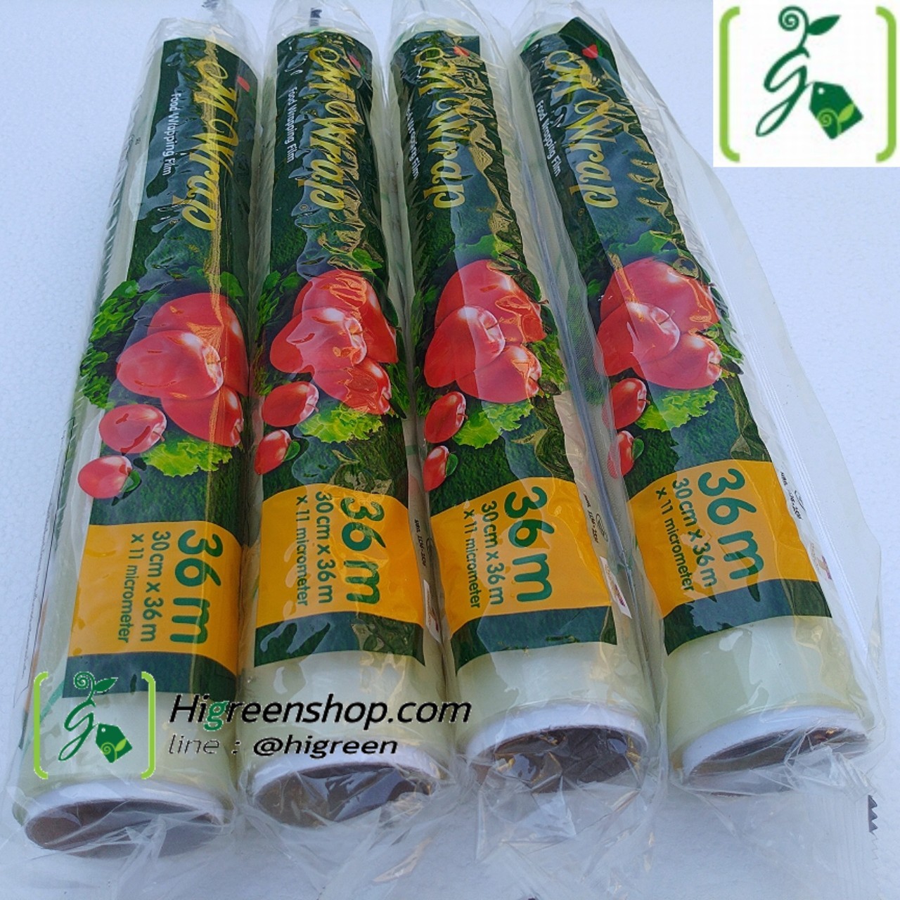 ฟิล์มถนอมอาหาร M Wrap ขนาด 30cm. x 36 m. 11 micrometer แพ็ค 2 ม้วน