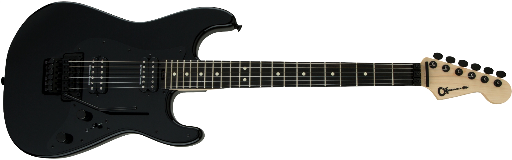 charvel PRO-MOD SO-CAL STYLE 1 HH FR E ( GLOSS BLACK , DEEP PURPLE METALLIC )