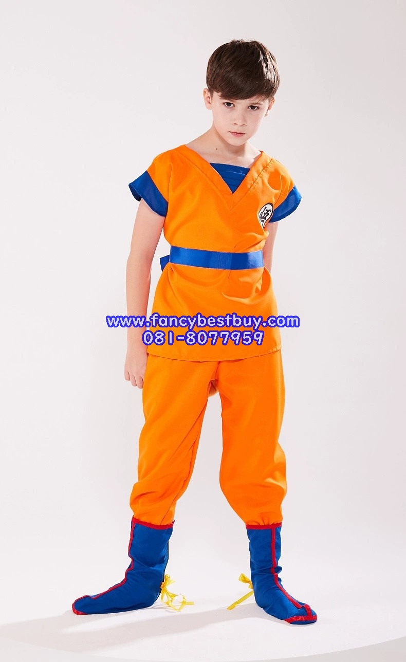 ชุดแฟนซีเด็ก ซุน โกคู จากดราก้อนบอล Dragon Ball มีขนาด 120, 130, 140