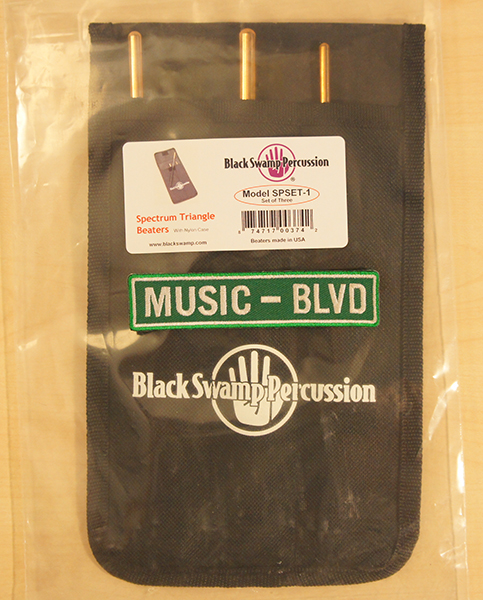 Black Swamp Percussion Spectrum Triangle Beaters w/Nylon Case Set