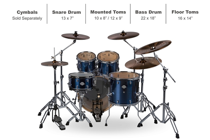 Ddrum Dominion Series Birch 5-Piece Shell Pack