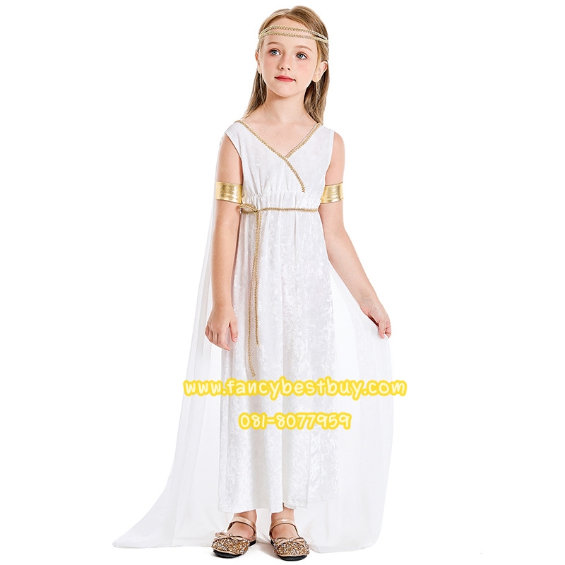 ชุดประจำชาติกรีก ชุดเจ้าหญิงกรีก สำหรับใช้เป็นชุดประจำชาติอาณาจักรกรีก ขนาด S 110-125, M 125-135, L 135-150