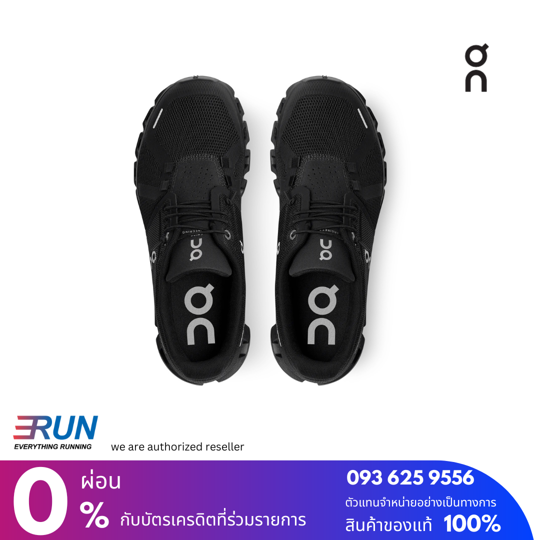 ON Cloud 5 Women All black/ Undyed White