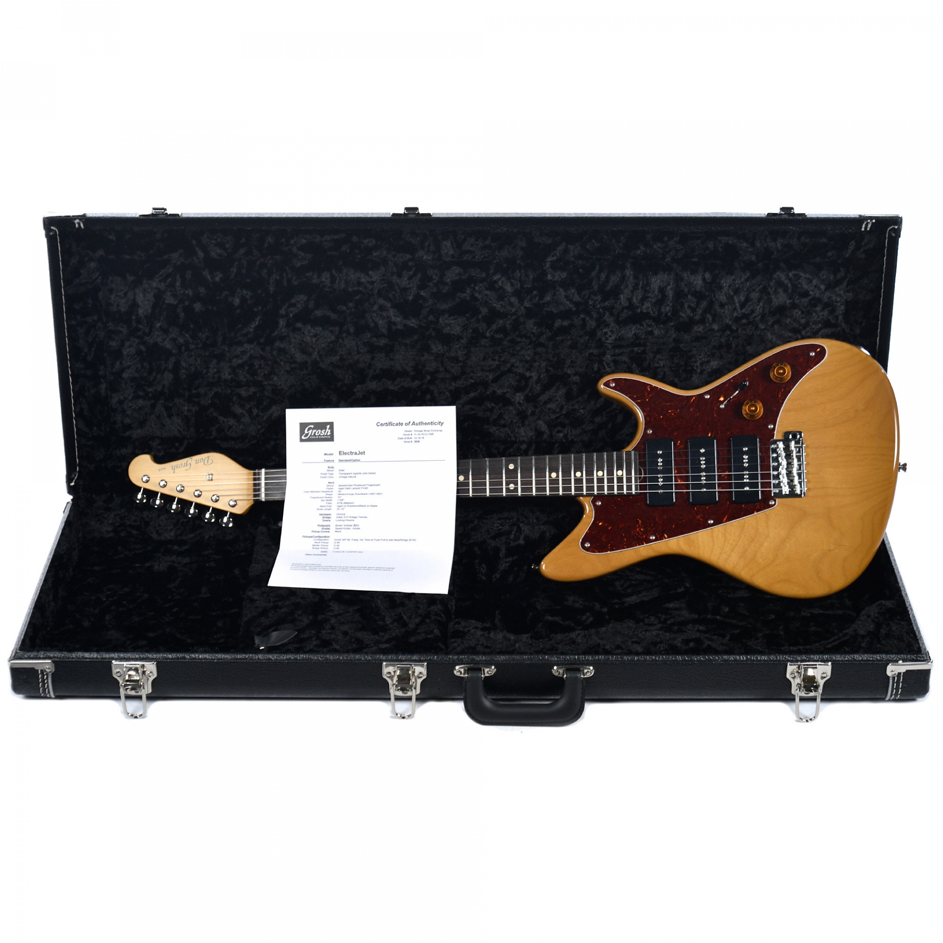 Don Grosh ElectraJet Vintage Natural RW w/G-90 Pickups