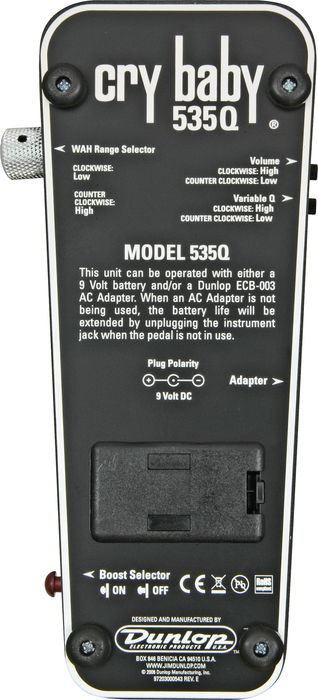 Dunlop Cry Baby 535Q Multi-Wah Pedal