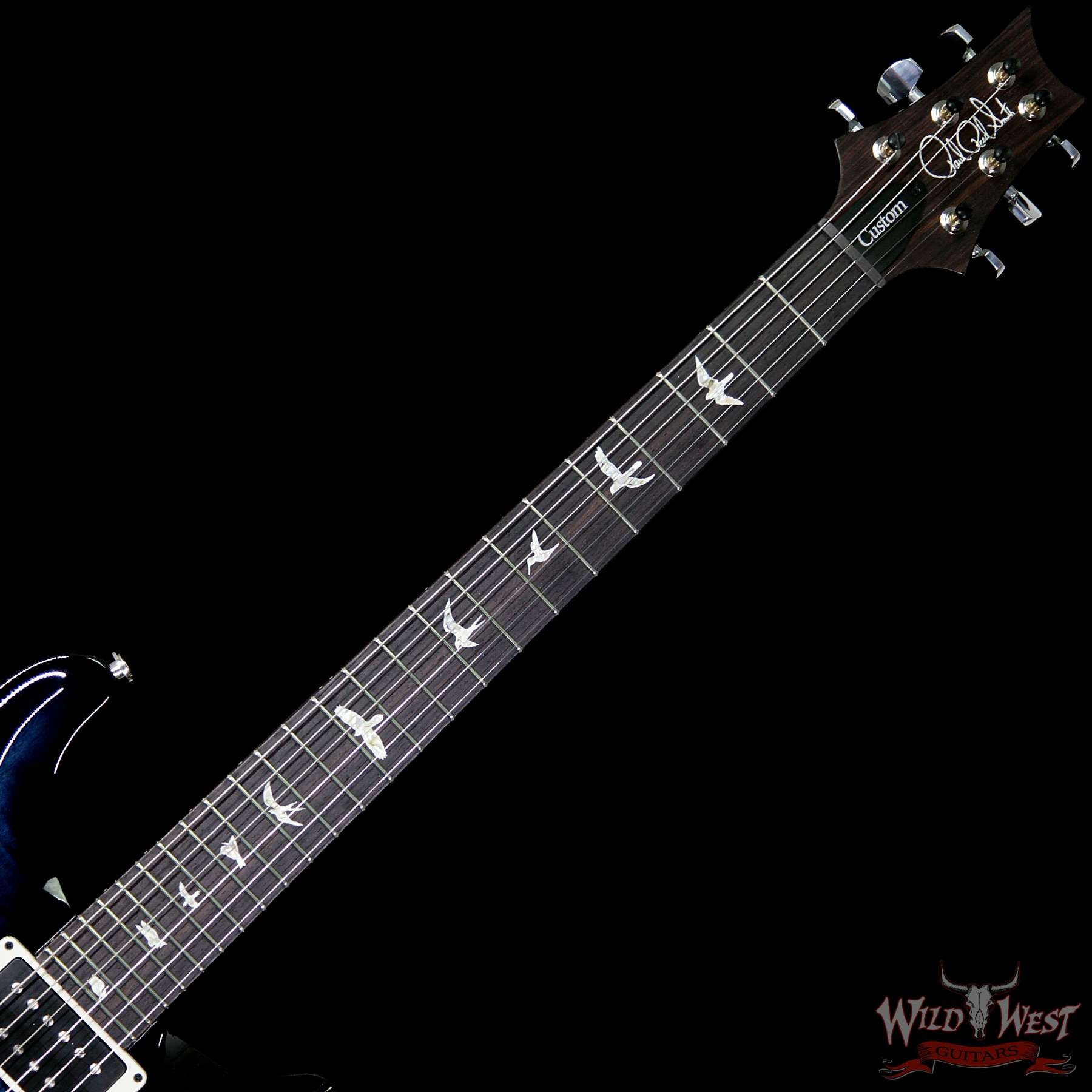 PRS Custom 24 East Indian Rosewood Fretboard - Whale Blue Smoke Burst