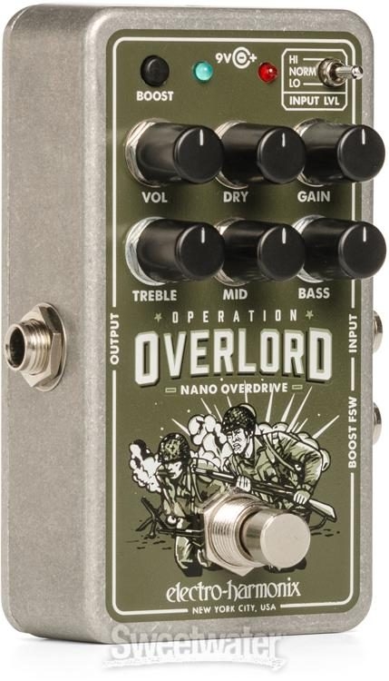 Electro-Harmonix Nano Operation Overlord Allied Overdrive Pedal