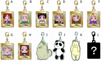 Hetalia Axis Powers Paint it White Little Charm Collection 1 อัน (แท้)[A,C,D,E,F,G,H,L]